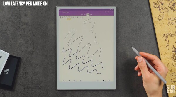 Dankzij een penmodus met lage latentie is de stylus bruikbaar op Android.