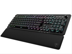 Het mechanische gamingtoetsenbord Turtle Beach Vulcan II XP Air met zijn afneembare zachte polssteun.
