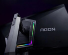De AOC Agon 6 Pro AG326UZD heeft een verstelbare standaard en aan de achterkant gemonteerde RGB-verlichting. (Afbeeldingsbron: AOC)