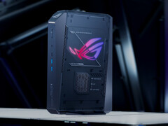 Er zijn momenteel twee uitvoeringen van de ROG GR70 verkrijgbaar. Afgebeeld: een zijaanzicht van de mini-pc