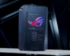 Er zijn momenteel twee uitvoeringen van de ROG GR70 verkrijgbaar. Afgebeeld: een zijaanzicht van de mini-pc