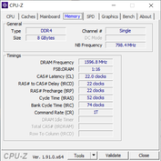 CPU-Z - Geheugen