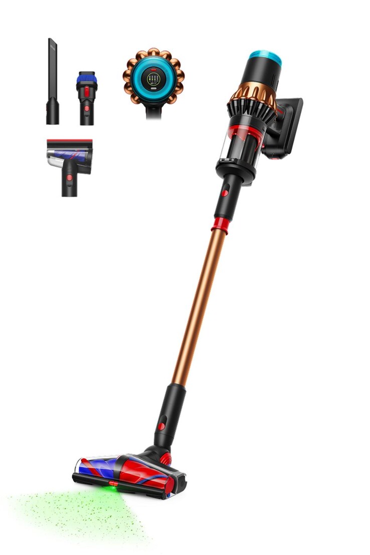 De Dyson V16 Piston Animal snoerloze stofzuiger en accessoires. (Afbeeldingsbron: Dyson)