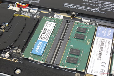 Toegankelijke 2x SODIMM sloten