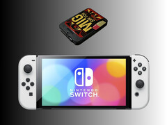 Nintendo Switch OLED afgebeeld onder MIG Switch (Afbeelding bron: Amazon met bewerkingen)