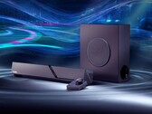De ROG Gjallar Gaming Soundbar wordt geleverd met een draadloze subwoofer en een bedieningspaneel.
