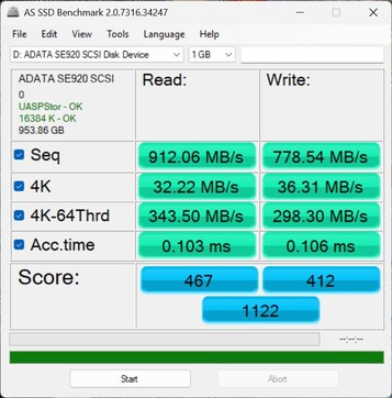 Prestatiecheck met de ADATA SE920 via USB-C