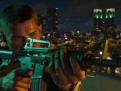 Een screenshot van de Grand Theft Auto VI trailer met de mannelijke hoofdrolspeler Jason Duval (bron: Rockstar Games)