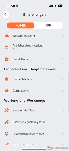 Instellingenmenu (2)