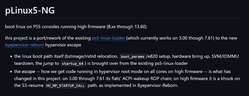 pLinux5-NG Github-update weergegeven