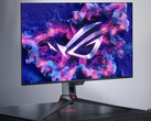 ASUS toont de ROG Swift OLED PG32UCDP tijdens CES 2024. (Afbeeldingsbron: ASUS)