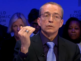 Intel CEo Pat Gelsinger op WEF (Afbeelding: CNBC)