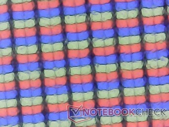 Matte subpixelmatrix met lichte korreligheid