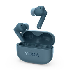 Lenovo is alleen van plan om de Yoga True Wireless Stereo Earbuds in één blauwe kleuroptie aan te bieden. (Afbeeldingsbron: Lenovo)