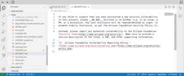 Demo van het openen van secundaire vensters in de code-editor (Afbeelding: EclipseSource).