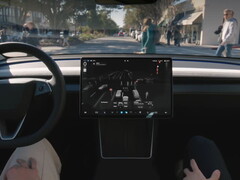 Tesla's FSD op straat