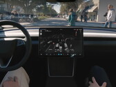 Tesla's FSD op straat