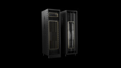 Een render van de Blackwell-servers van Nvidia