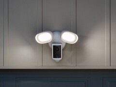 De Ring Floodlight Cam Pro (foto) is een van de vier nieuwe 4K beveiligingscamera&#039;s. (Afbeeldingsbron: Ring)