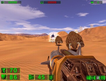 Afbeelding: Een screenshot van de gameplay uit Erectus Sam Classic: The First Encounter.