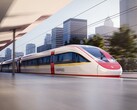 Rendering van een Vinspeed treinstel door Siemens Mobility. De trein zal gebruik maken van het Velaro Novo platform