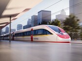 Rendering van een Vinspeed treinstel door Siemens Mobility. De trein zal gebruik maken van het Velaro Novo platform