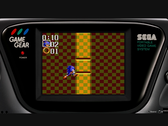Een screengrab van Sonic Chaos spelend in Yakuza Kiwami 3's in-game Sega Game Gear emulator