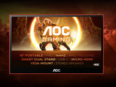 De AOC GAMING 16G3 wordt geleverd in een zwarte en rode afwerking. (Afbeeldingsbron: AOC)