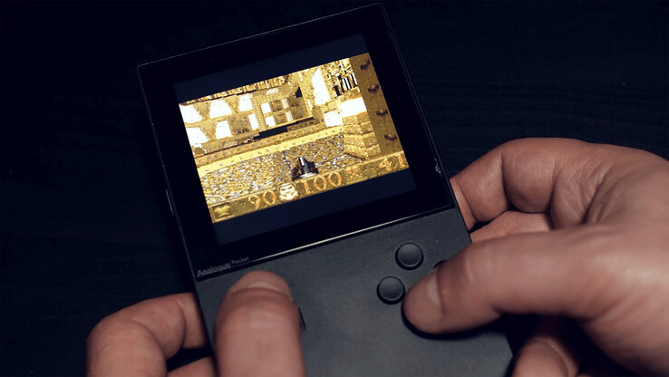 Quake op Game Boy Advance-hardware (bron: Modern Vintage Gamer)