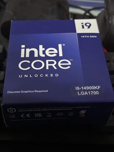 Intel Core i9-14900KF. (Afbeeldingsbron: @LepherAndrey)