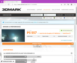 3DMark 11 na de stresstest