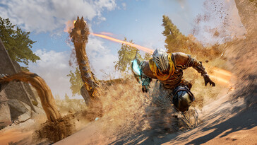 Een afbeelding waarop een vijand te zien is in Atlas Fallen: Reign of Sand.