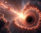 Primordiale zwarte gaten zouden kort na de oerknal zijn gevormd, bijna 13,8 miljard jaar geleden. Afgebeeld - een tekening van een zwart gat. (Afbeeldingsbron: CharlVera - Pixabay)