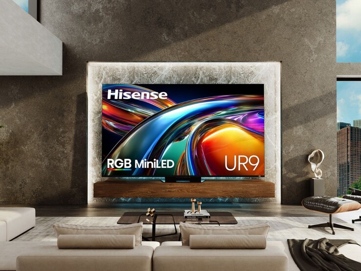 De Hisense UR9 RGB MiniLED TV (Beeldbron: Hisense)
