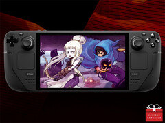 Better With 4 Friends vakantie rebundle vervalt op 08 december. Afgebeeld: Steam Deck met de coverfoto van Towerfall Ascension. (Afbeeldingsbron: Valve - bewerkt)