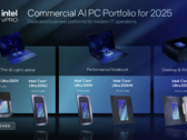 Efficiëntere mobiele werkstationlaptops in het verschiet: Intel brengt Arrow Lake CPU's uit voor zakelijke laptops (afbeelding: presentatie van de nieuwe Intel line-up voor bedrijven, beeldbron: Intel)