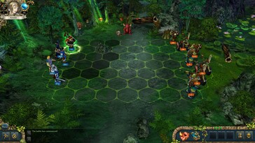 Afgebeeld: Een gameplay-screenshot van King’s Bounty: Crossworlds.