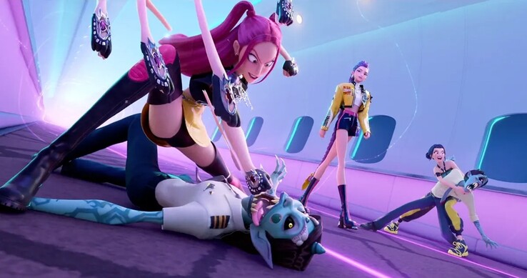 De animatie in K-Pop Demon Hunters verlegde grenzen in 2025 door 2D-flair te mengen met de diepte van 3D-omgevingen (Beeldbron - Netflix)