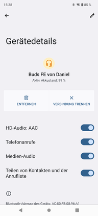 Bluetooth-instellingen op niet-Samsung-smartphones