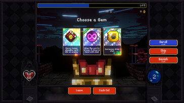 Afbeelding: Een screenshot van de gameplay van Vampire Crawlers.