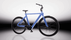 De VanMoof S6-serie heeft een voorwielmotor van 250 W die een topsnelheid van 25 km/u (15,5 mph) haalt (Afbeelding bron: VanMoof)