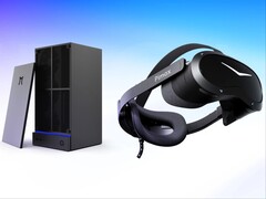 Pimax Spation mini-pc en Crystal Pro VR-headset.