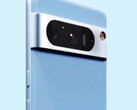 De Pixel 8 Pro in zijn vermeende blauwe kleurstelling. (Afbeeldingsbron: @EZ8622647227573 - bewerkt)