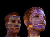 Menselijke gezichten met circuitpatronen die kunstmatige intelligentie symboliseren (bron: Gerd Altmann van Pixabay)