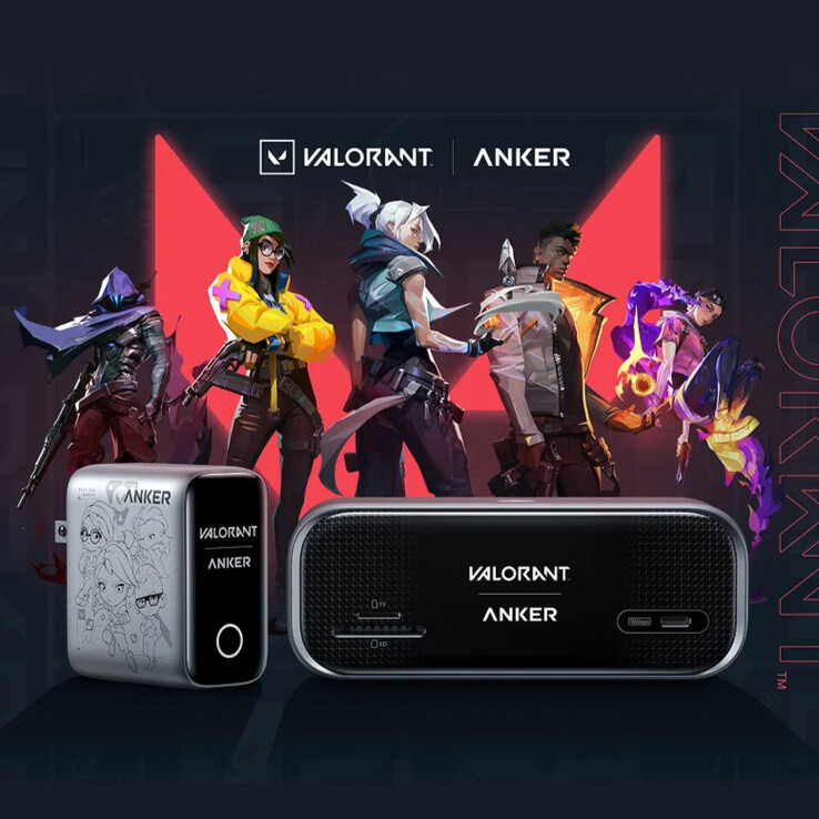 Officiële samenwerking tussen Anker en Riot Games met Valorant-agenten als thema