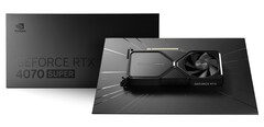 De Nvidia GeForce RTX 4070 Super Founders Edition wordt geleverd in een nieuwe matte afwerking. (Afbeelding Bron: Nvidia)