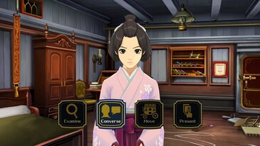 3D-omgevingen in The Great Ace Attorney Chronicles (Afbeelding bron: Steam)