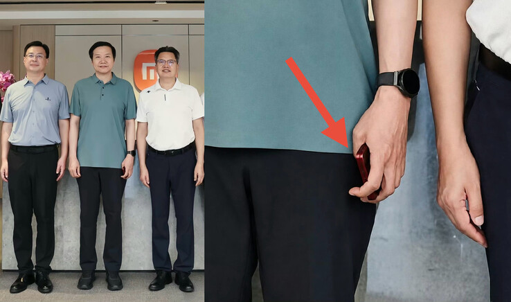 Lei Jun met in zijn handen wat vermoedelijk de Xiaomi 18 Fold is