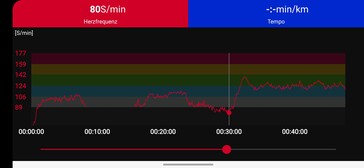 Hartslagmeting Polar H10 borstband (referentieapparaat)