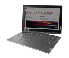 De ThinkBook Plus Twist heeft een unibody CNC-ontwerp en een Storm Grey-kleurstelling. (Beeldbron: Lenovo)